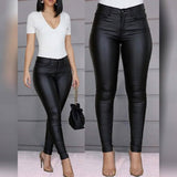Women's Skinny Leather Pants Women's Bottoms - Tophatter Daily Deals