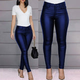 Women's Skinny Leather Pants Women's Bottoms - Tophatter Daily Deals