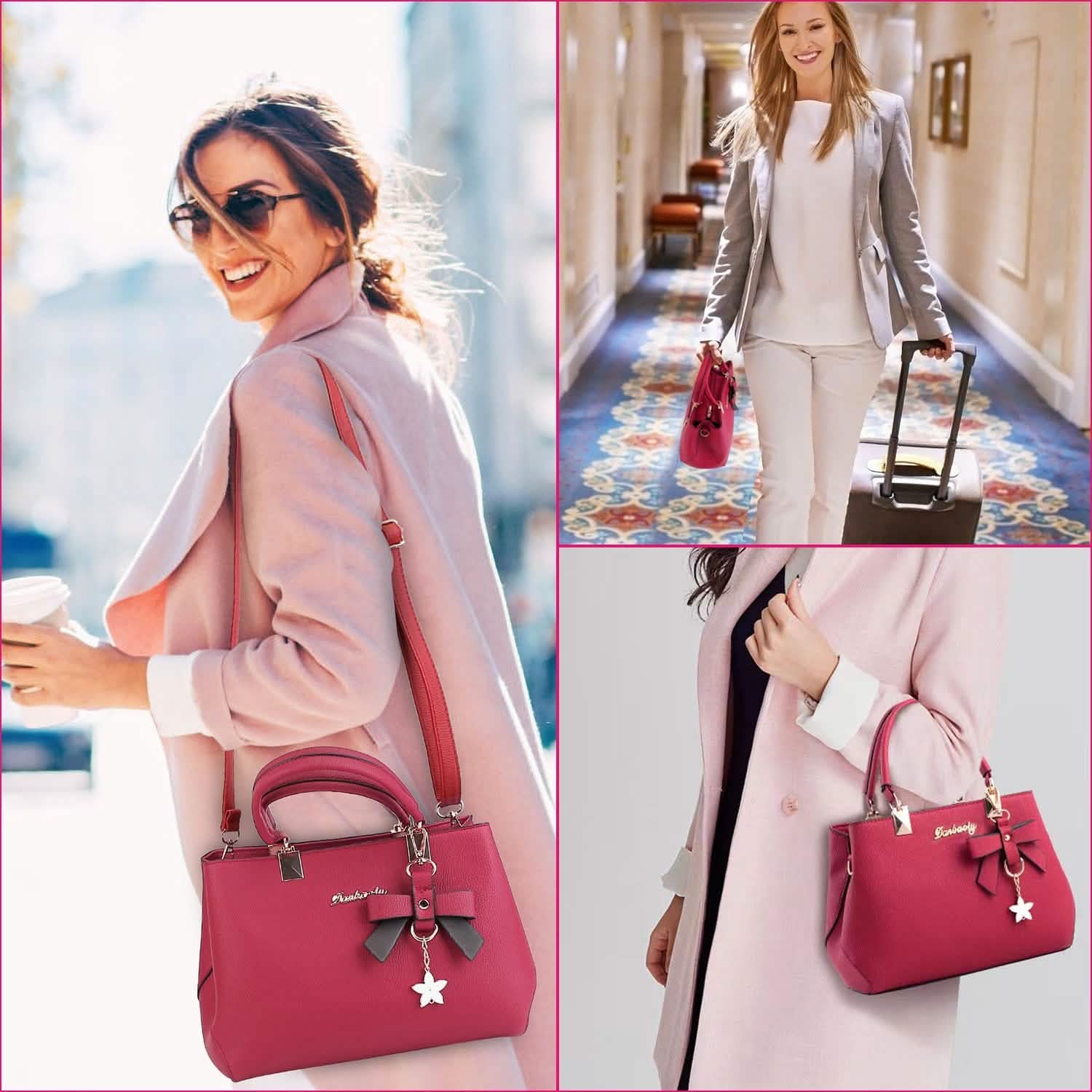 Women's Soft Leather Handbag Tote Shoulder Crossbody Bag Handbags & Wallets - Tophatter Daily Deals