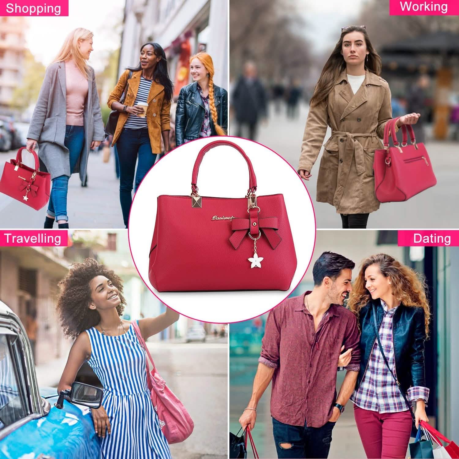 Women's Soft Leather Handbag Tote Shoulder Crossbody Bag Handbags & Wallets - Tophatter Daily Deals