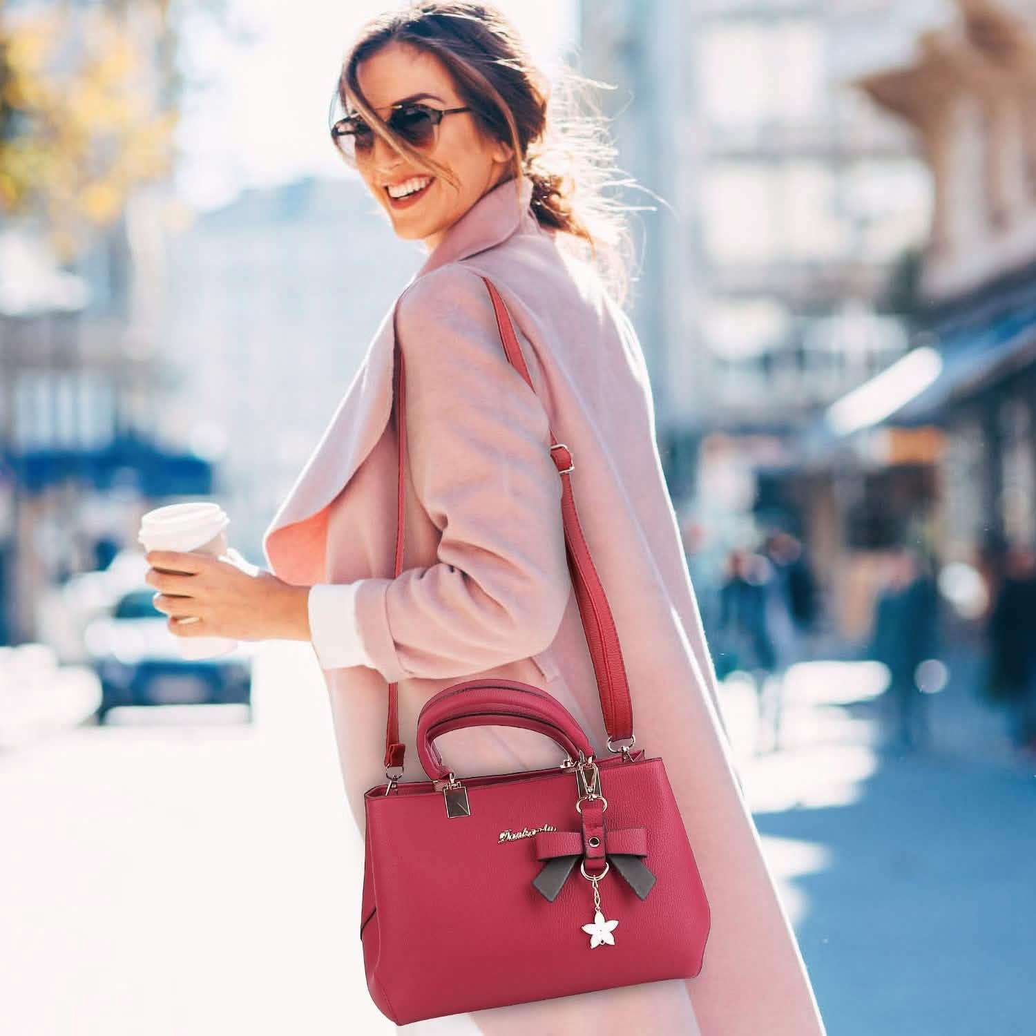 Women's Soft Leather Handbag Tote Shoulder Crossbody Bag Handbags & Wallets - Tophatter Daily Deals