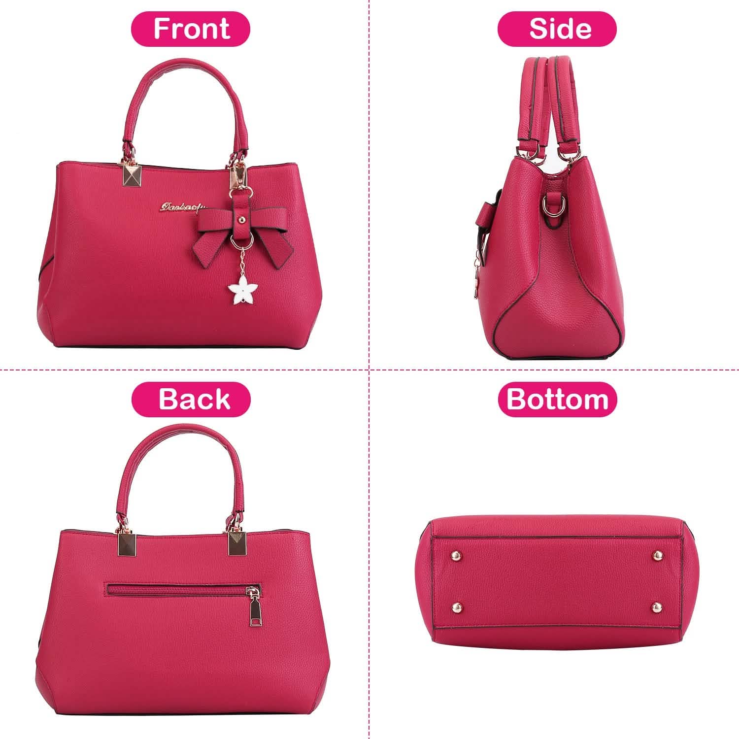 Women's Soft Leather Handbag Tote Shoulder Crossbody Bag Handbags & Wallets - Tophatter Daily Deals