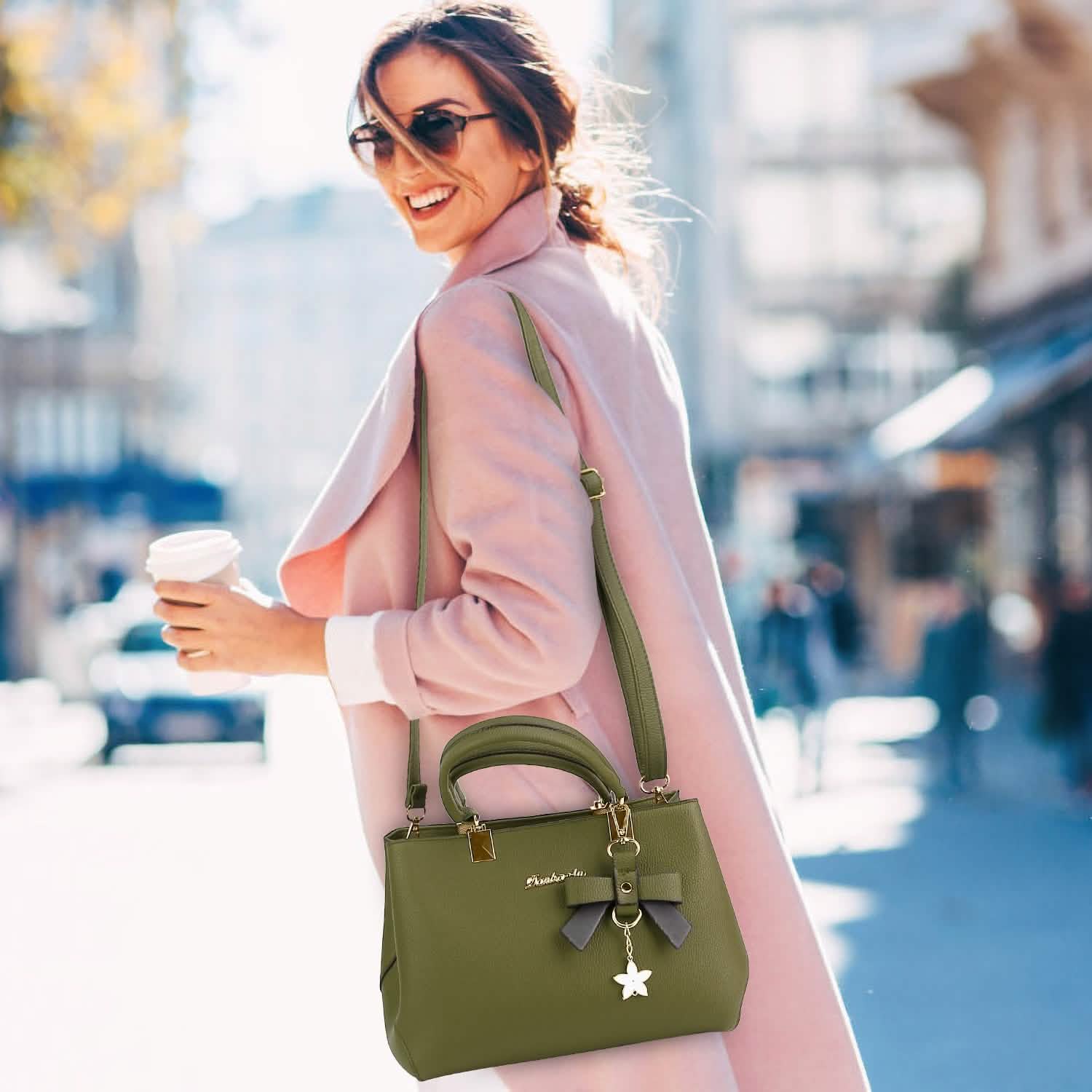 Women's Soft Leather Handbag Tote Shoulder Crossbody Bag Handbags & Wallets - Tophatter Daily Deals