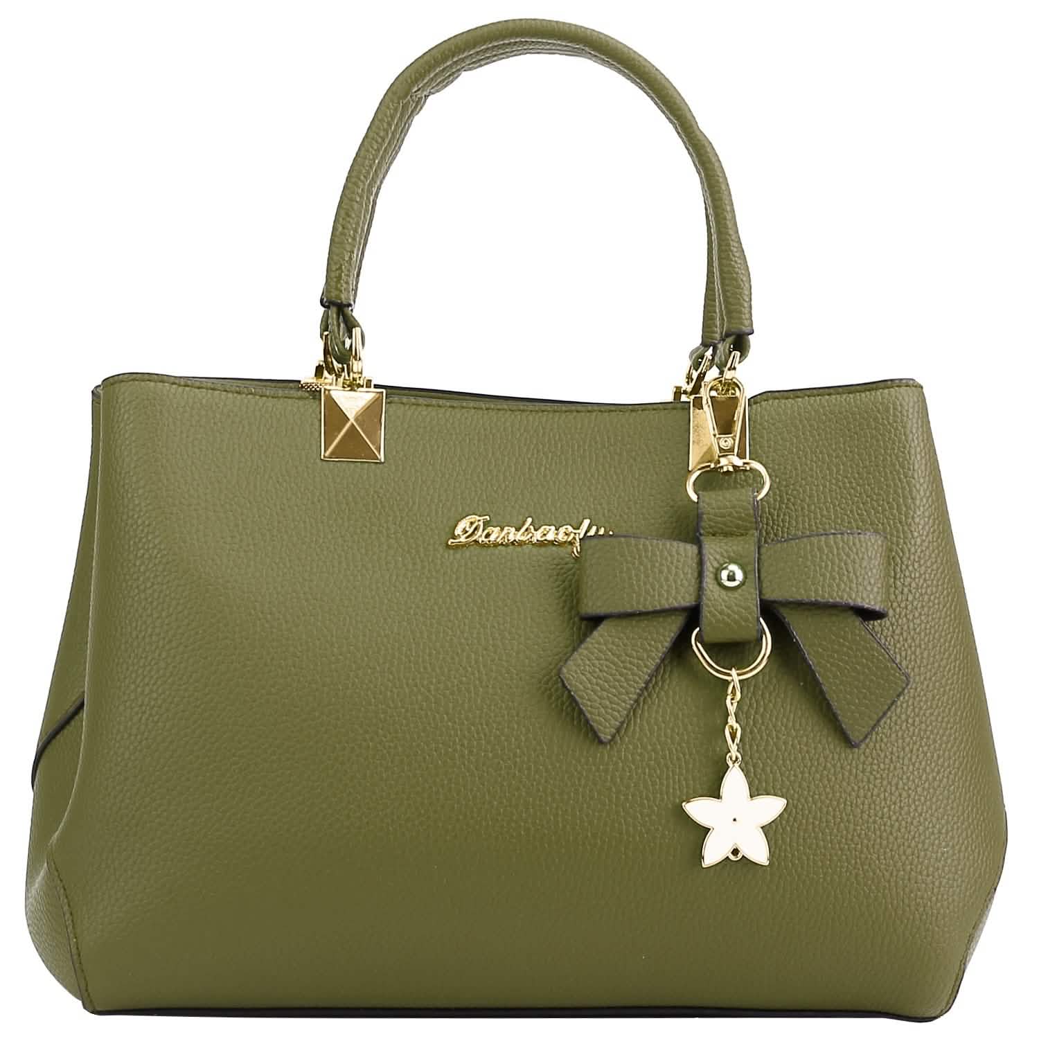 Women's Soft Leather Handbag Tote Shoulder Crossbody Bag Green Handbags & Wallets - Tophatter Daily Deals