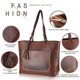 Women's Soft Leather Tote Bag Handbags & Wallets - Tophatter Daily Deals
