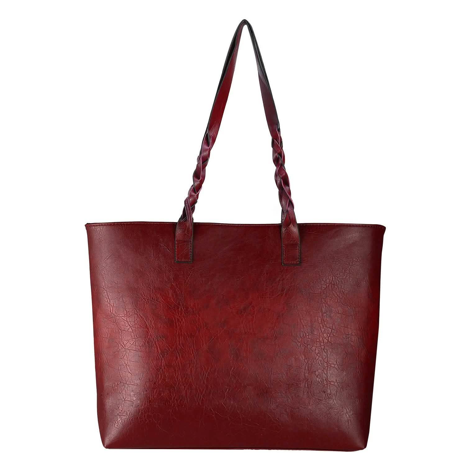 Women's Soft Leather Tote Bag Handbags & Wallets - Tophatter Daily Deals