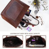 Women's Soft Leather Tote Bag Handbags & Wallets - Tophatter Daily Deals