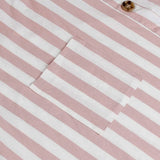 Womens Stripe Short Sleeve Wrap V Neck Button Front Tie Belted Dress Women's Dresses - Tophatter Daily Deals
