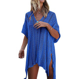 Women's Summer Swimsuit Bikini Beach Swimwear Cover up Blue Women's Swimwear - Tophatter Daily Deals