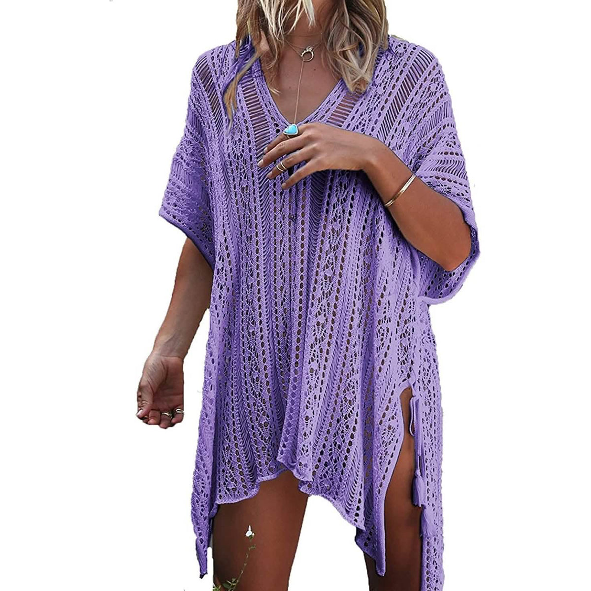 Women's Summer Swimsuit Bikini Beach Swimwear Cover up Lavender Women's Swimwear - Tophatter Daily Deals