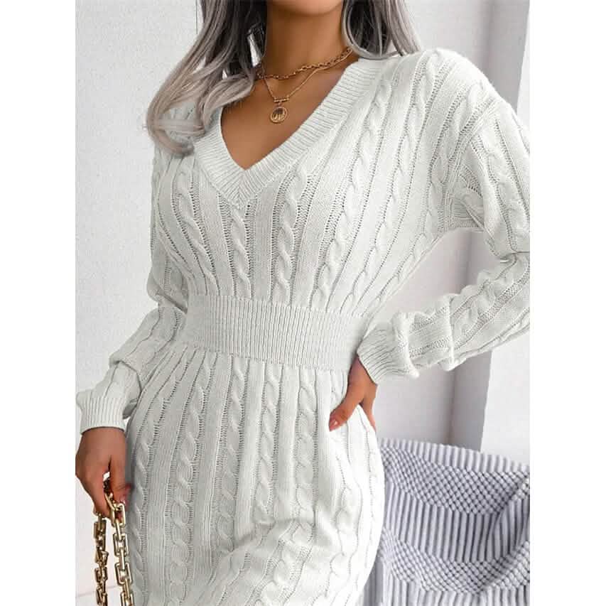 Women's Sweater Sheath Dress White Women's Dresses - Tophatter Daily Deals