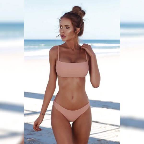 Women's Swimwear Bikini Set Pink Women's Swimwear - Tophatter Daily Deals