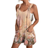 Womens V-Neck Strap Pocket Jumpsuit Pink Women's Loungewear - Tophatter Daily Deals