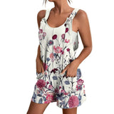 Womens V-Neck Strap Pocket Jumpsuit White Women's Loungewear - Tophatter Daily Deals