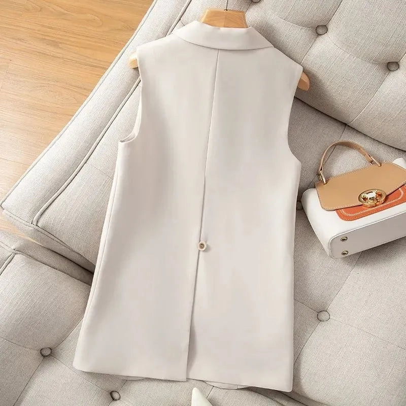 Women's Vest Jacket Sleeveless Blazer Coats & Jackets - Tophatter Daily Deals