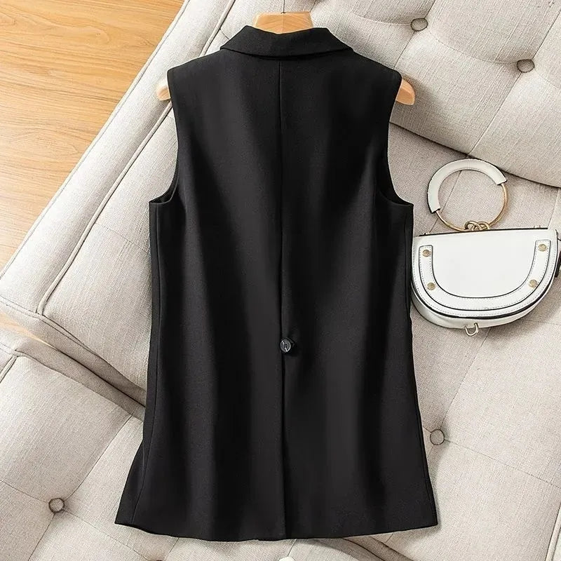 Women's Vest Jacket Sleeveless Blazer Coats & Jackets - Tophatter Daily Deals