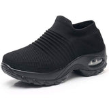 Women's Walking Shoes Sock Sneakers Black Women's Shoes - Tophatter Daily Deals