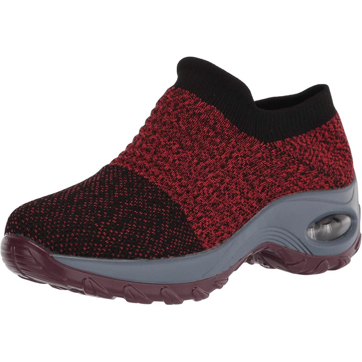 Women's Walking Shoes Sock Sneakers Red Women's Shoes - Tophatter Daily Deals