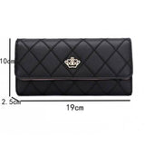Womens Wallets Purses Plaid PU Leather Long Wallet Hasp Phone Bag Handbags & Wallets - Tophatter Daily Deals