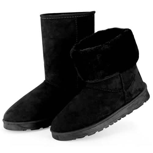 Women's Waterproof Snow Boots Black Women's Shoes - Tophatter Daily Deals