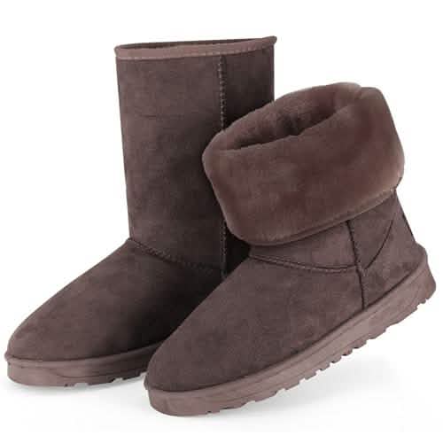 Women's Waterproof Snow Boots Chocolate Women's Shoes - Tophatter Daily Deals