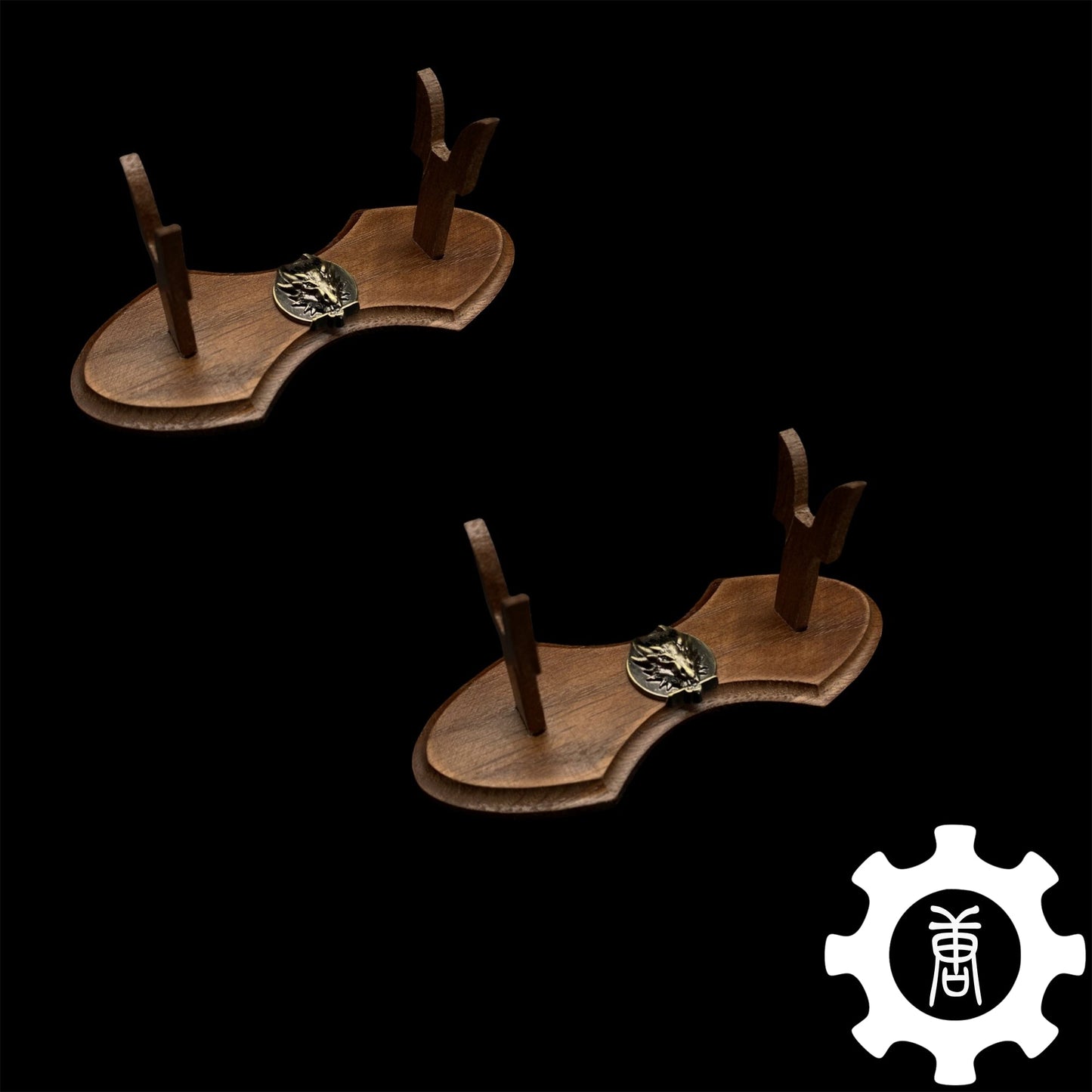 1-Layer Handmade Oak Wood Mini Display Holder 2 In 1 Pack - Tophatter Daily Deals