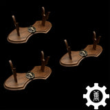 1-Layer Handmade Oak Wood Mini Display Holder 3 In 1 Pack - Tophatter Daily Deals