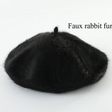 Wool Beret Hat Women Solid Flat Berets Cap - Tophatter Daily Deals
