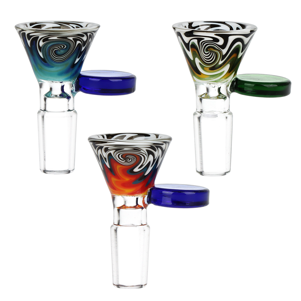 Worked Wig Wag Herb Slide Bong Bowls - Tophatter Daily Deals