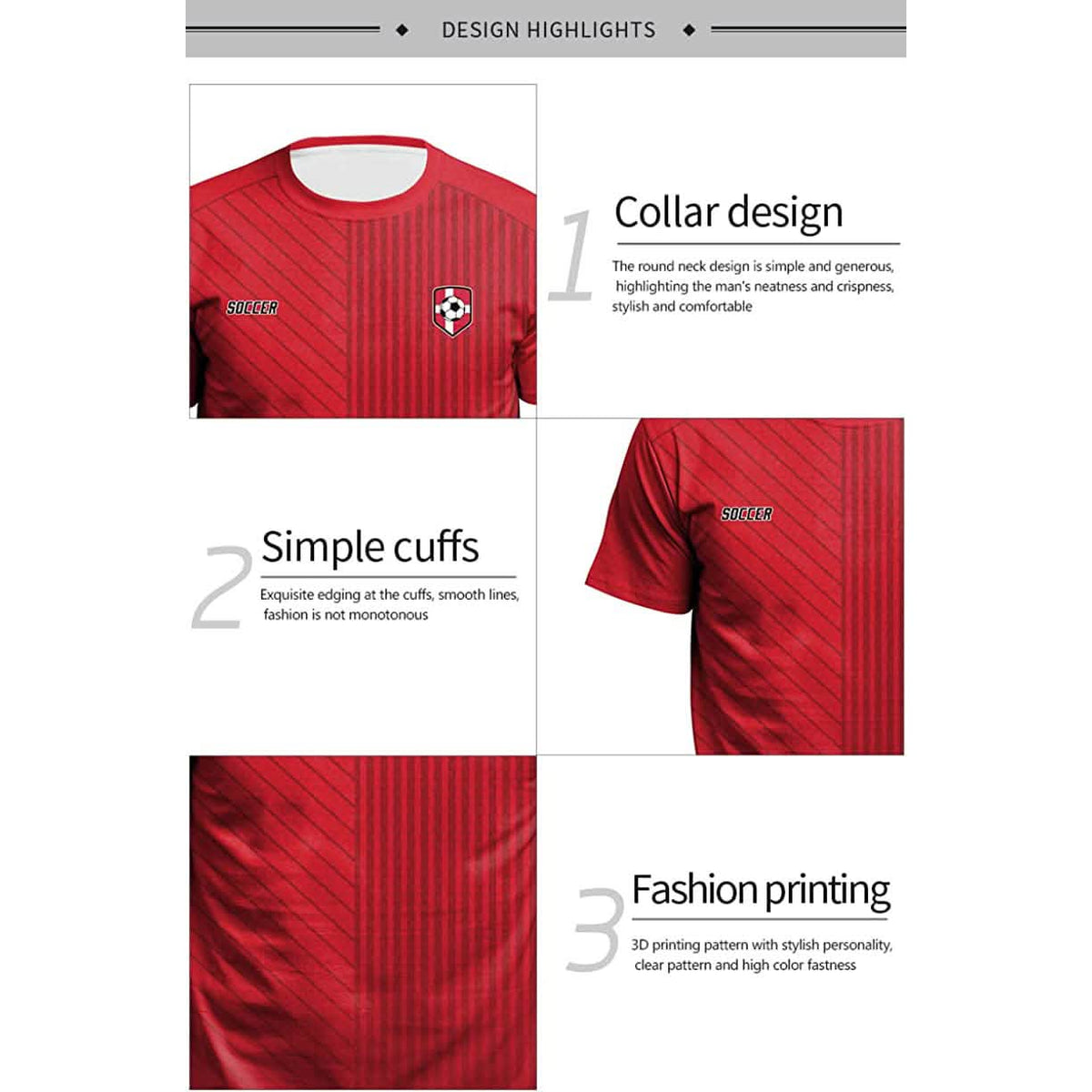 World Cup 2022 Soccer Jersey Women and Mens Football T-Shirts Men's Tops - Tophatter Daily Deals