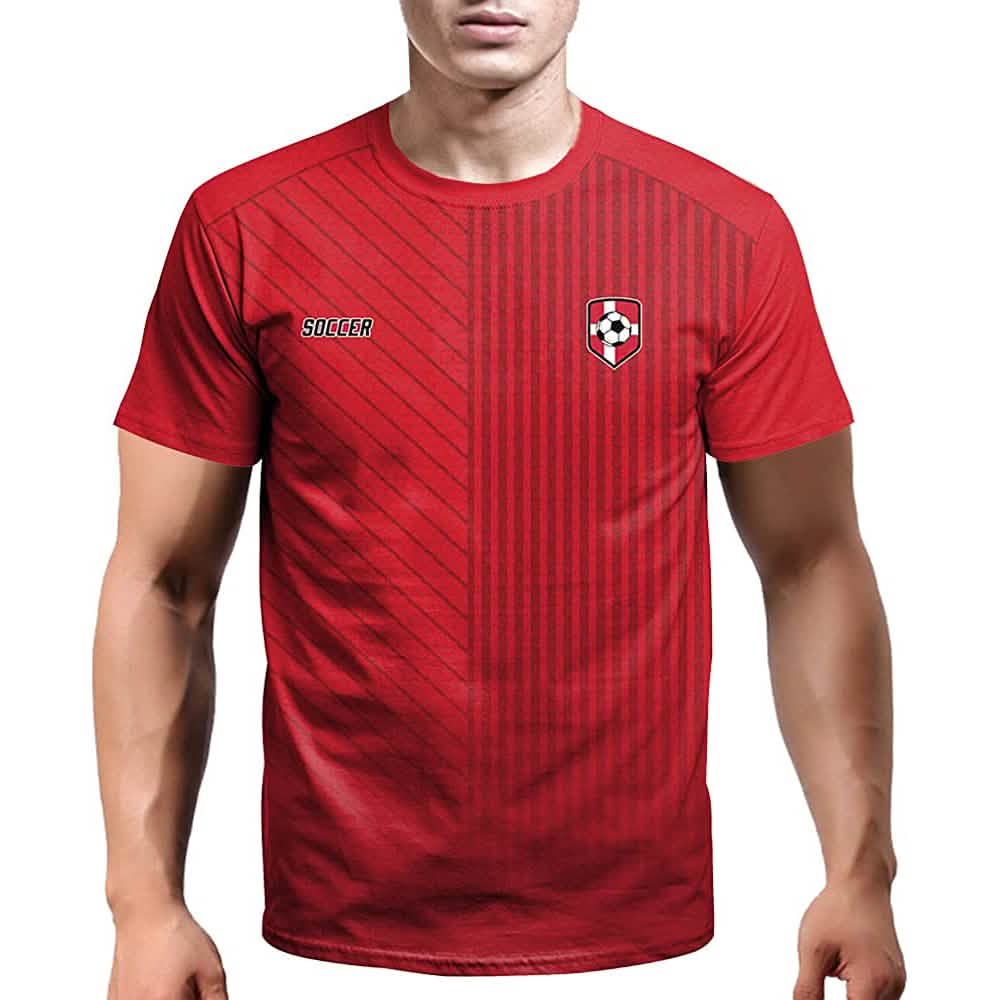 World Cup 2022 Soccer Jersey Women and Mens Football T-Shirts Denmark Men's Tops - Tophatter Daily Deals