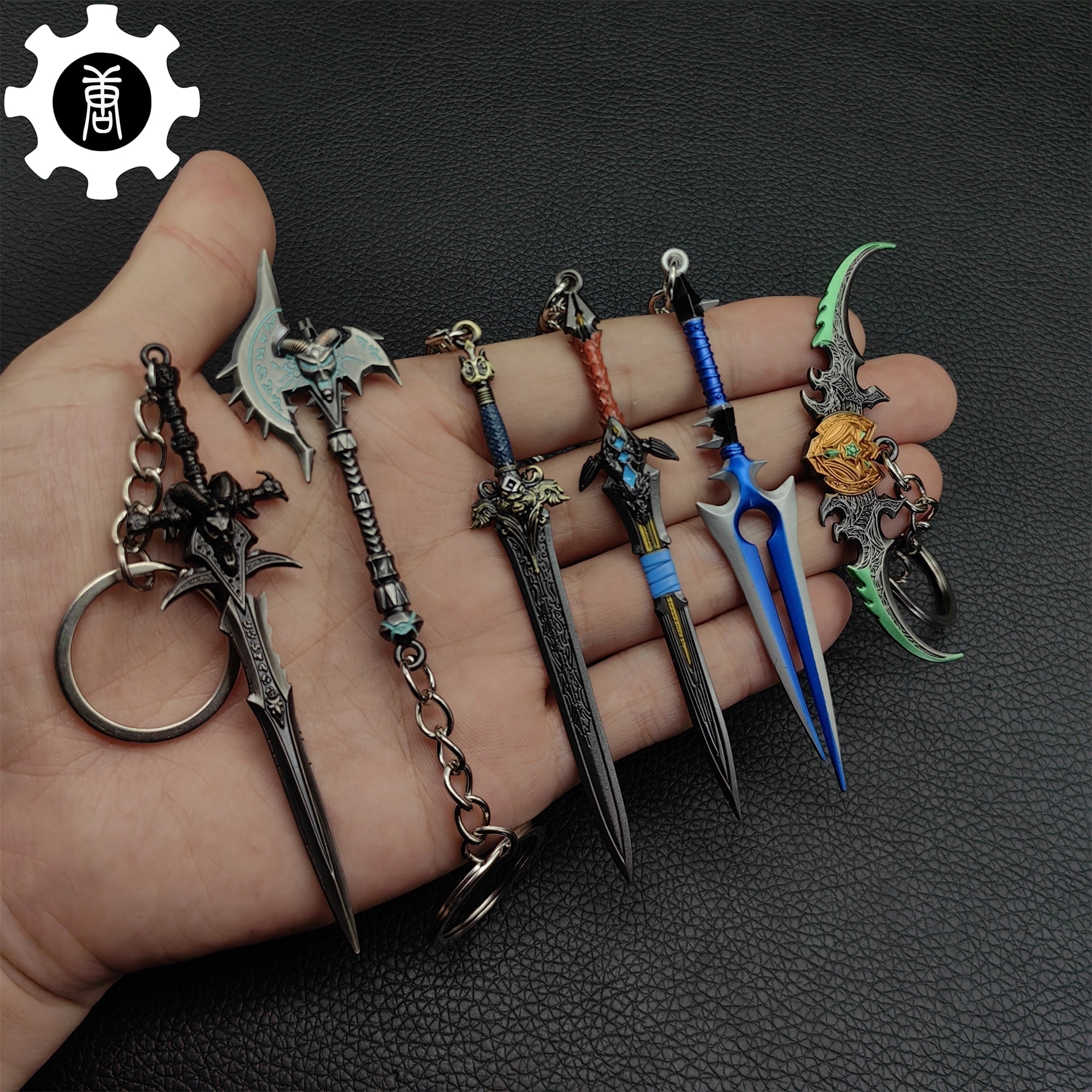 WOW Metal Mini Weapons Keychain Pendant 6 In 1 Pack 6 In 1 pack - Tophatter Daily Deals