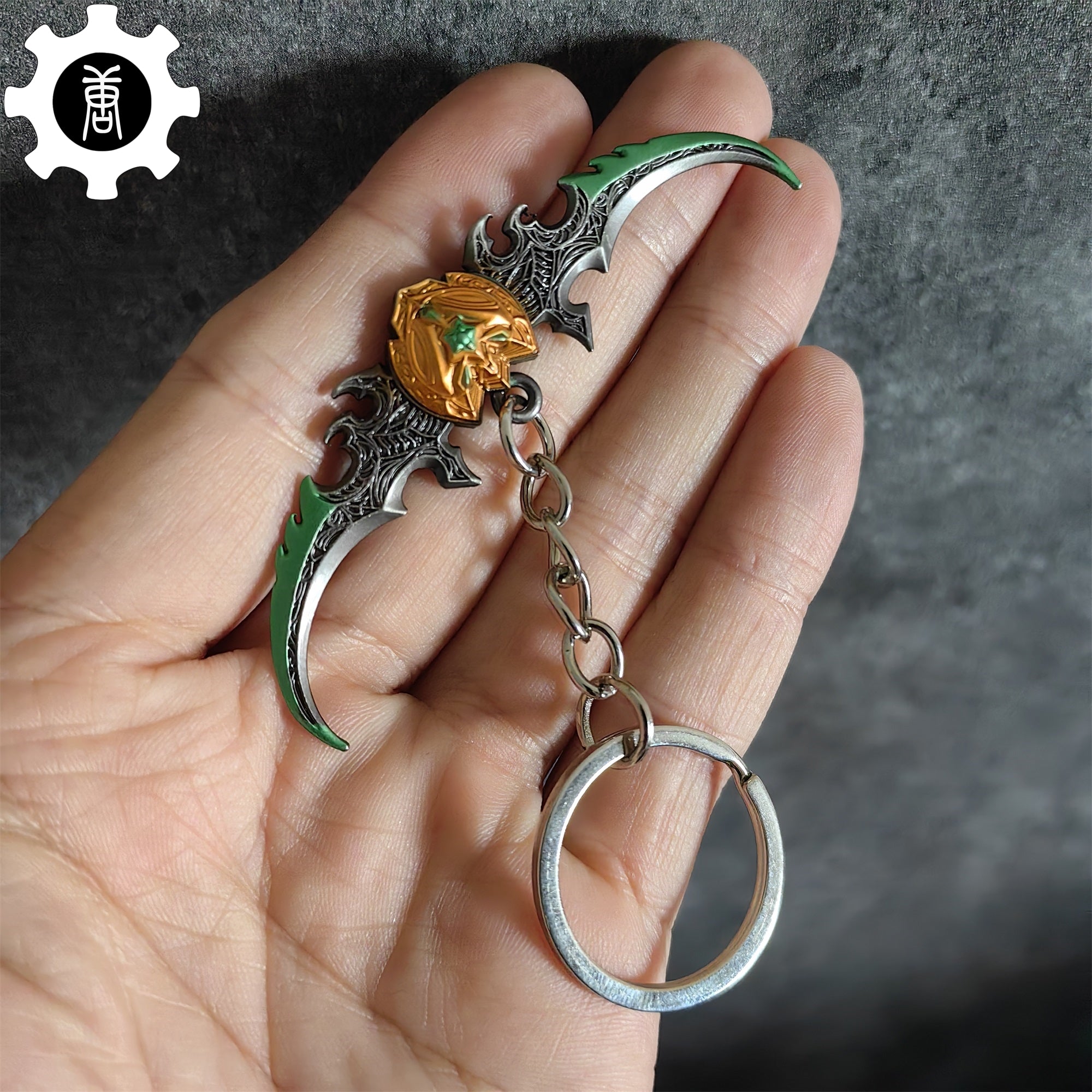 WOW Metal Mini Weapons Keychain Pendant 6 In 1 Pack Mini Demon Hunter Sword Keychain - Tophatter Daily Deals