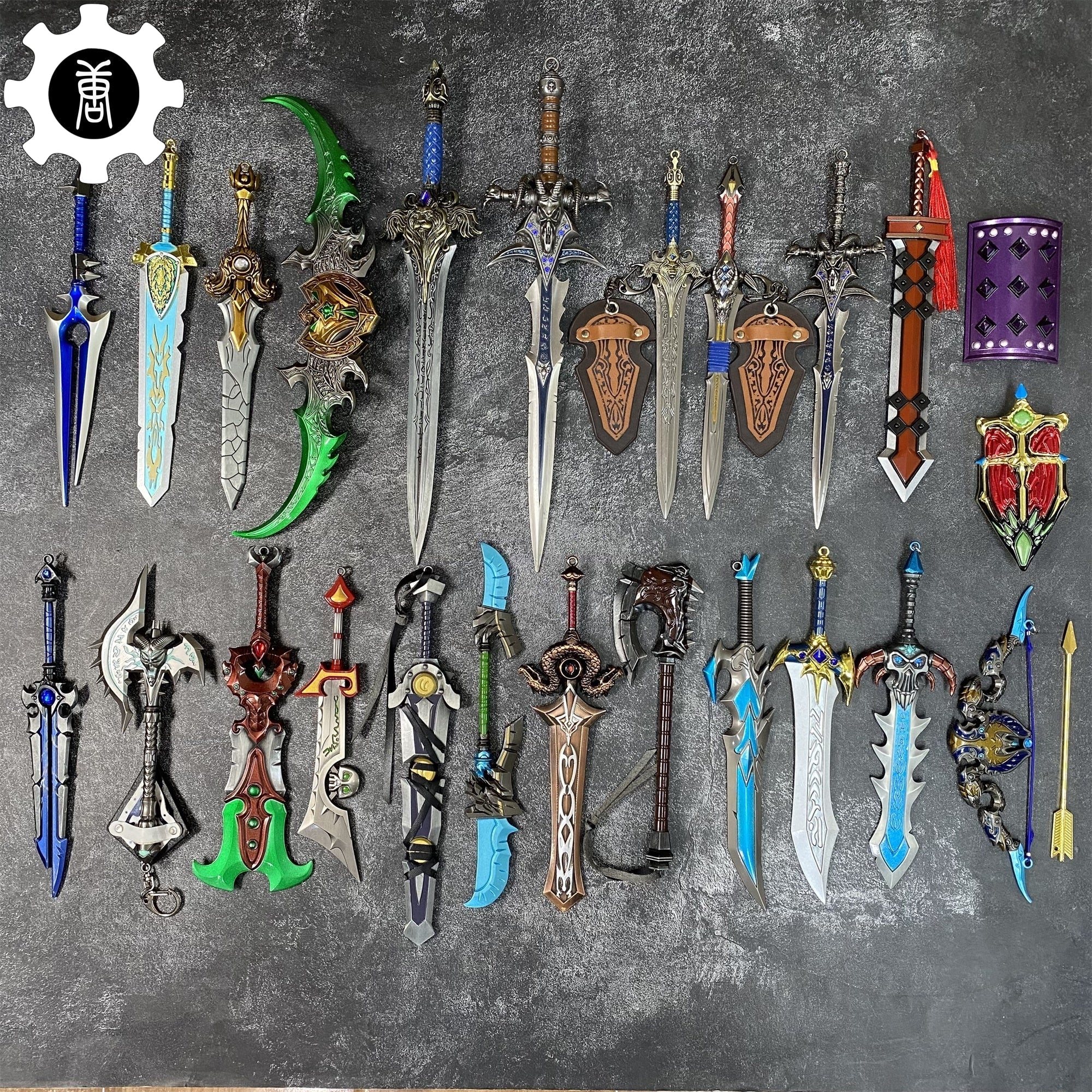 WOW Classical Metal Weapons Collection 24 Options - Tophatter Daily Deals