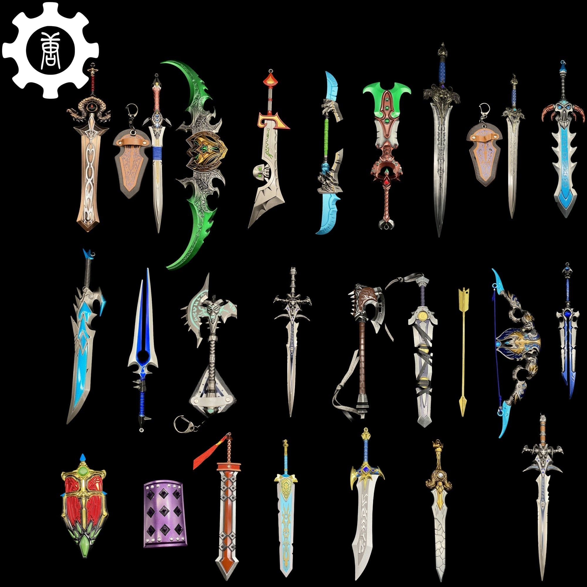 WOW Classical Metal Weapons Collection 24 Options - Tophatter Daily Deals
