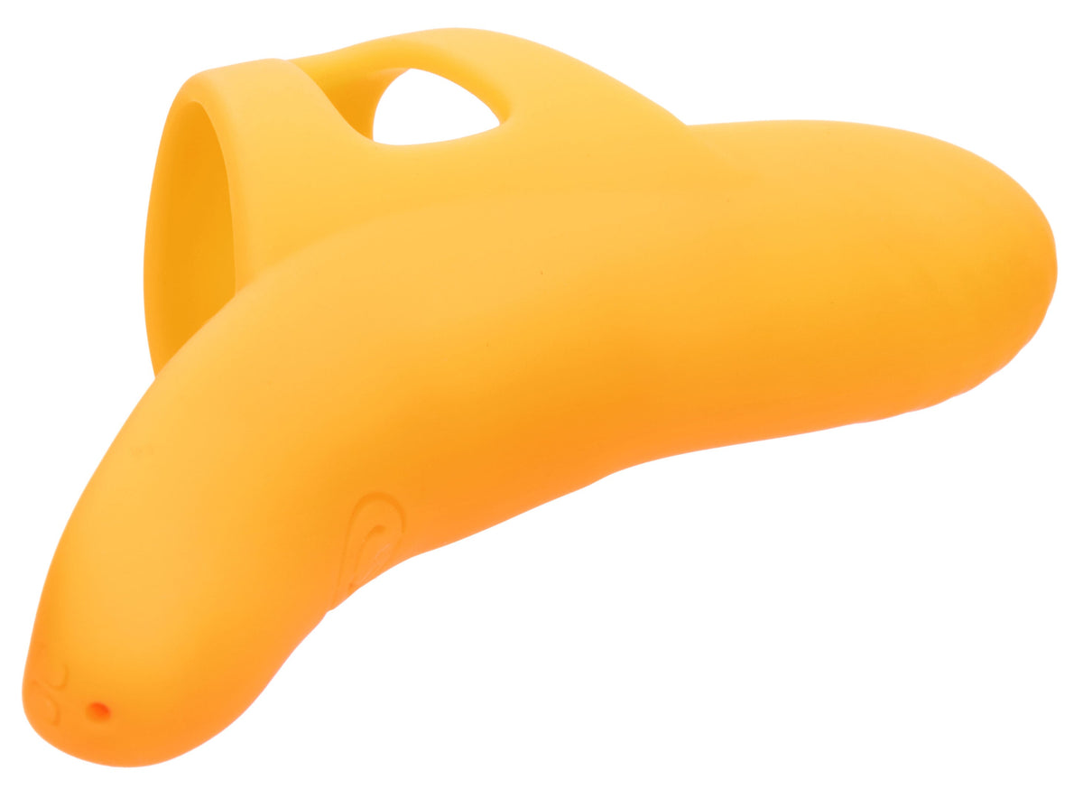 Neon Vibes The Pleasure Vibe (Orange) – Rechargeable Ergonomic Finger Vibrator with 10 Functions > Vibrators > Finger Vibrators - Tophatter Daily Deals