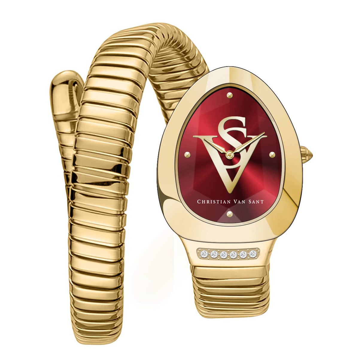 Christian Van Sant Women's Naga // CV0873 Red Watches - Tophatter Daily Deals