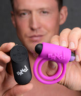 Bang Silicone Cock Ring and Bullet - Vibrating Cock Ring with Wireless Remote in Black > Cock Ring > Vibrating - Tophatter Daily Deals