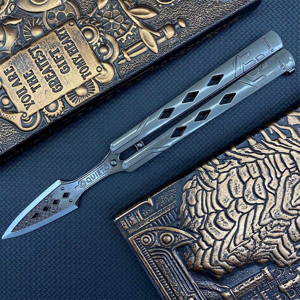 White Wraith Kunai Wraith Blunt Blade Balisong 2 in 1 Pack - Tophatter Daily Deals