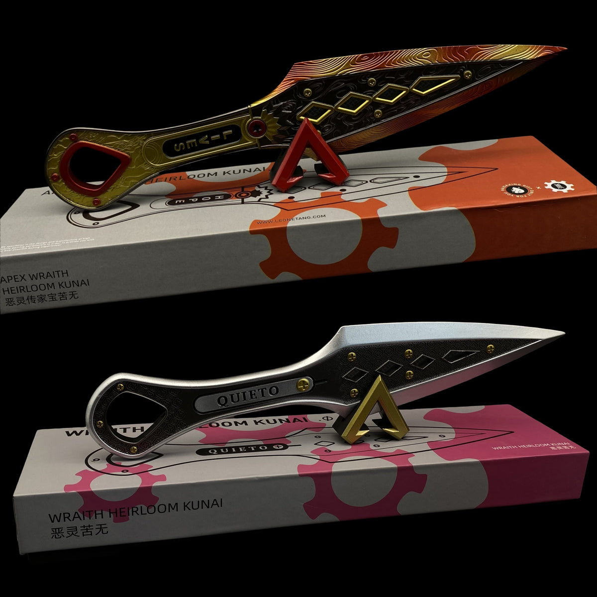 The Most Accurate Wraith Kunai 1:1 Scale Metal Wraith Heirloom 2 Kunai & Holder - Tophatter Daily Deals