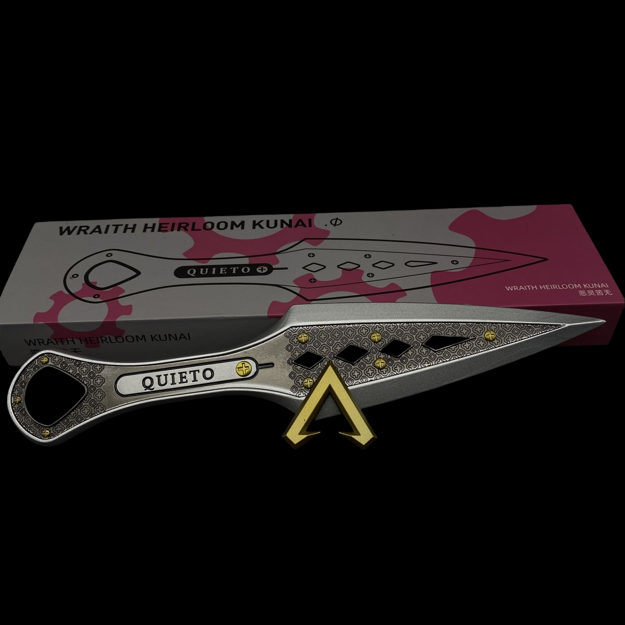 The Most Accurate Wraith Kunai 1:1 Scale Metal Wraith Heirloom Hope's Dusk & Holder - Tophatter Daily Deals