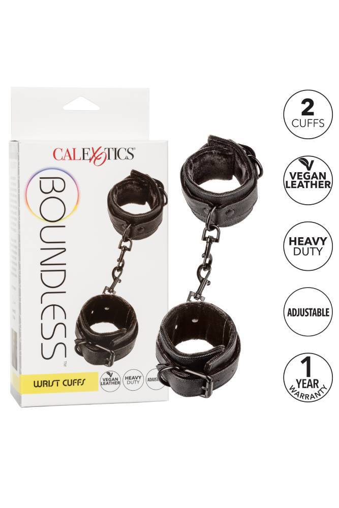 Cal Exotics - Boundless - Wrist Cuffs - Black BDSM - Tophatter Daily Deals