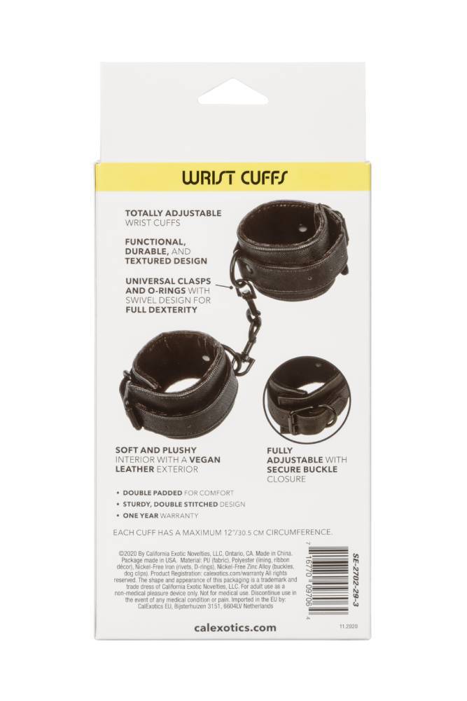 Cal Exotics - Boundless - Wrist Cuffs - Black BDSM - Tophatter Daily Deals
