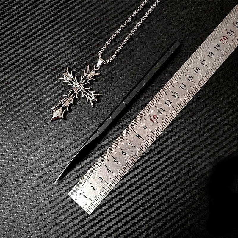 Black Storm Stainless Steel Throwing Spikes Knives Set 3 with Nylon Sheath EDC Gadgets - Tophatter Daily Deals