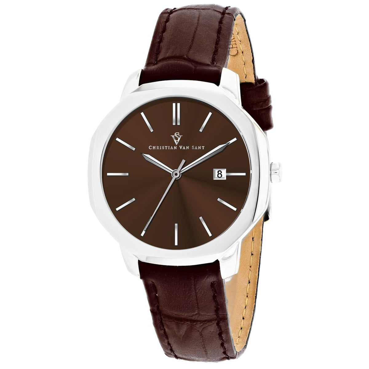 Christian Van Sant Women's Octave Slim // CV0506 Brown Watches - Tophatter Daily Deals