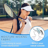 Sports Sun Visor, Lightweight Packable Adjustable Visor Hat for Tennis, Golf and Running White Hats - Tophatter Daily Deals