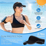 Sports Sun Visor, Lightweight Packable Adjustable Visor Hat for Tennis, Golf and Running Hats - Tophatter Daily Deals