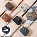 Mini Genuine Leather Coin Purse with Detachable Lanyard Handbags & Wallets - Tophatter Daily Deals