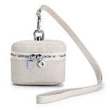 Mini Genuine Leather Coin Purse with Detachable Lanyard Cream Handbags & Wallets - Tophatter Daily Deals
