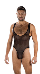 Fierce Deep V Mesh Bodysuit (Black) – Bodysuit > Clothes > Mens Apparel - Tophatter Daily Deals